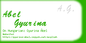 abel gyurina business card